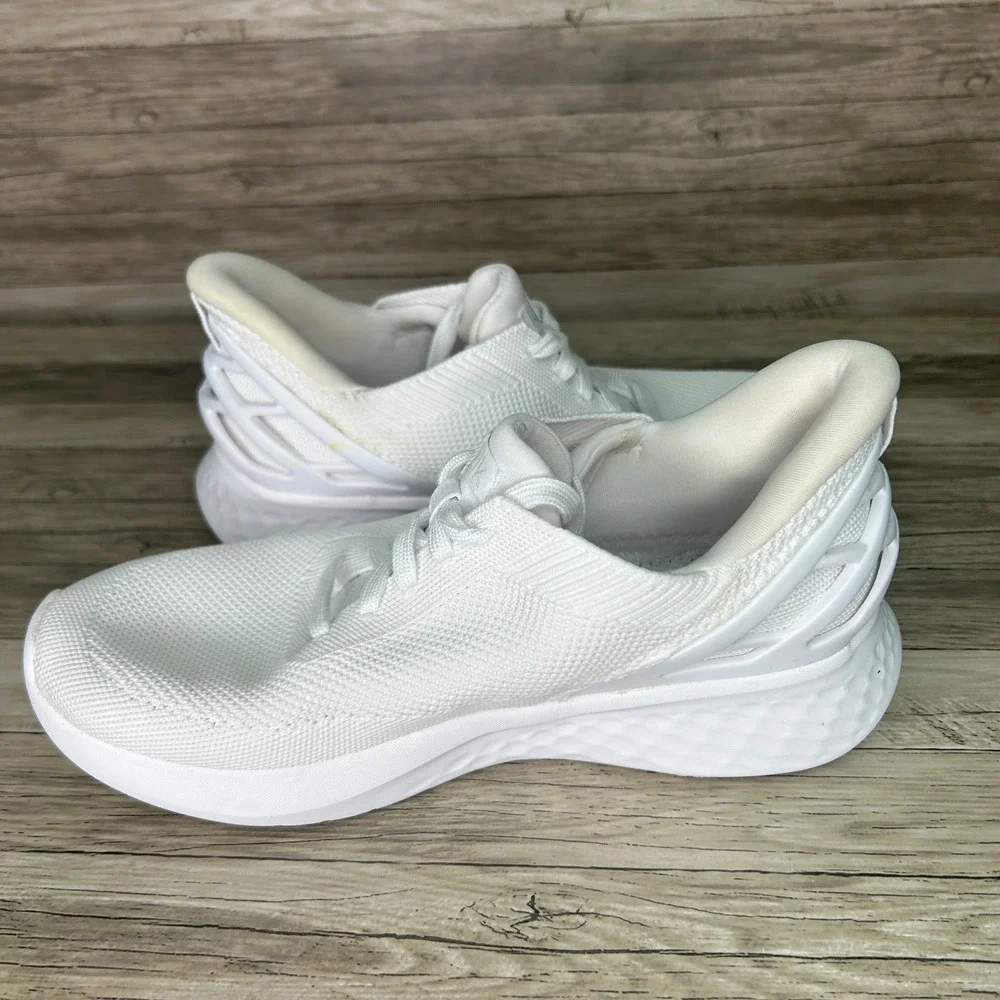 Kizik Athens Shoes Mens 6.5 Womens 8 White Slip On Hands Free Sneakers Comfort - Picture 10 of 11